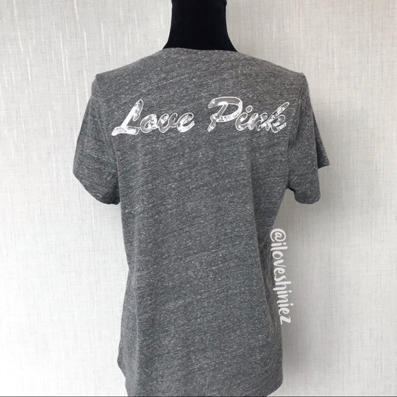 PINK Victoria's Secret Tops - •Victoria's Secret PINK• Perfect Bling Tee XS